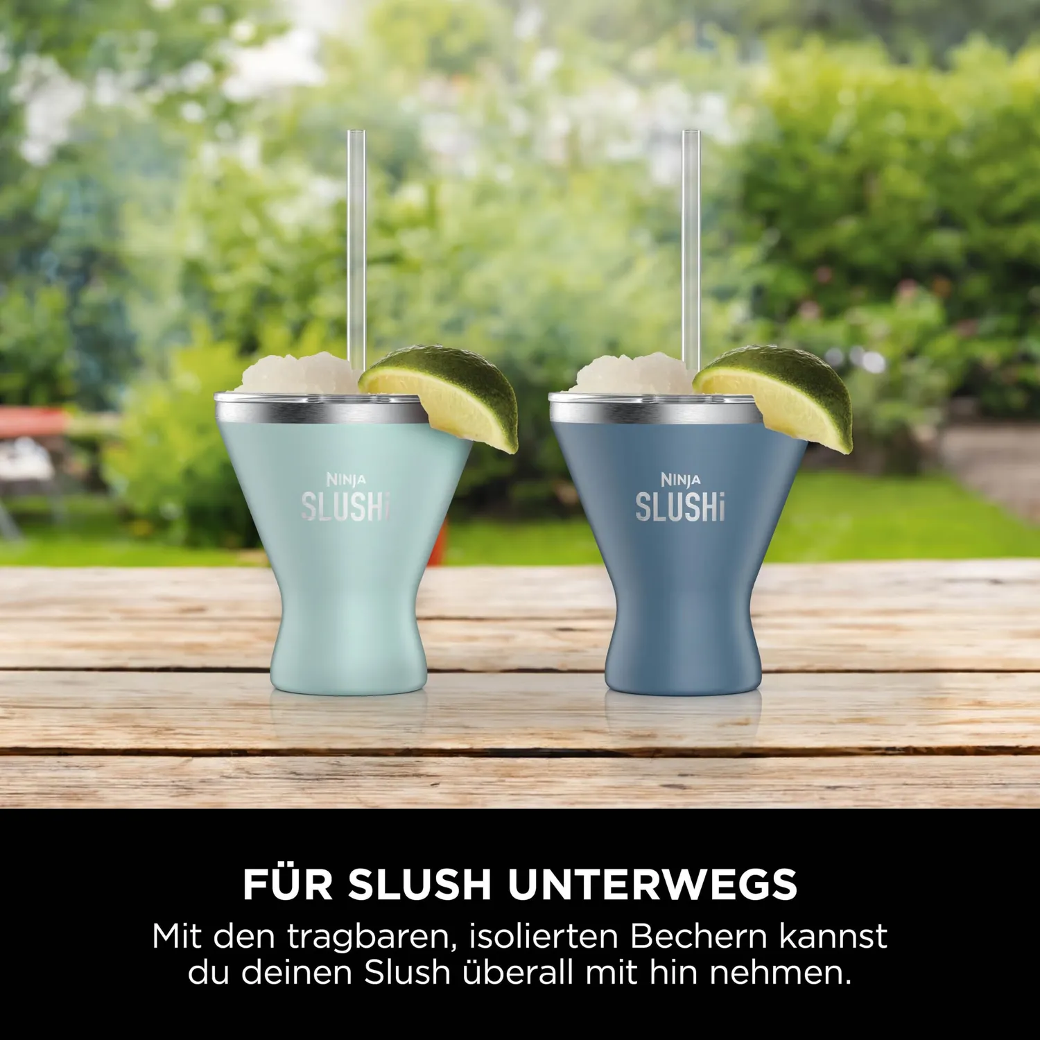 Ninja SLUSHi Cocktailbecher 2er 295 ml Mint-Blau