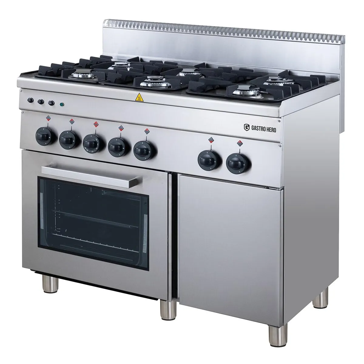 GastroHero Serie 600 Gasherd 100/60 19,6 kW 6-flammig