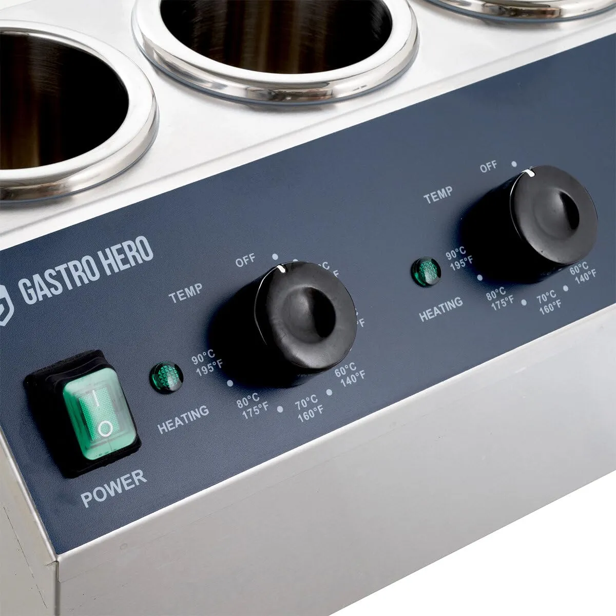 GastroHero SWE3F Saucenwärmer 3x 1 L Edelstahl