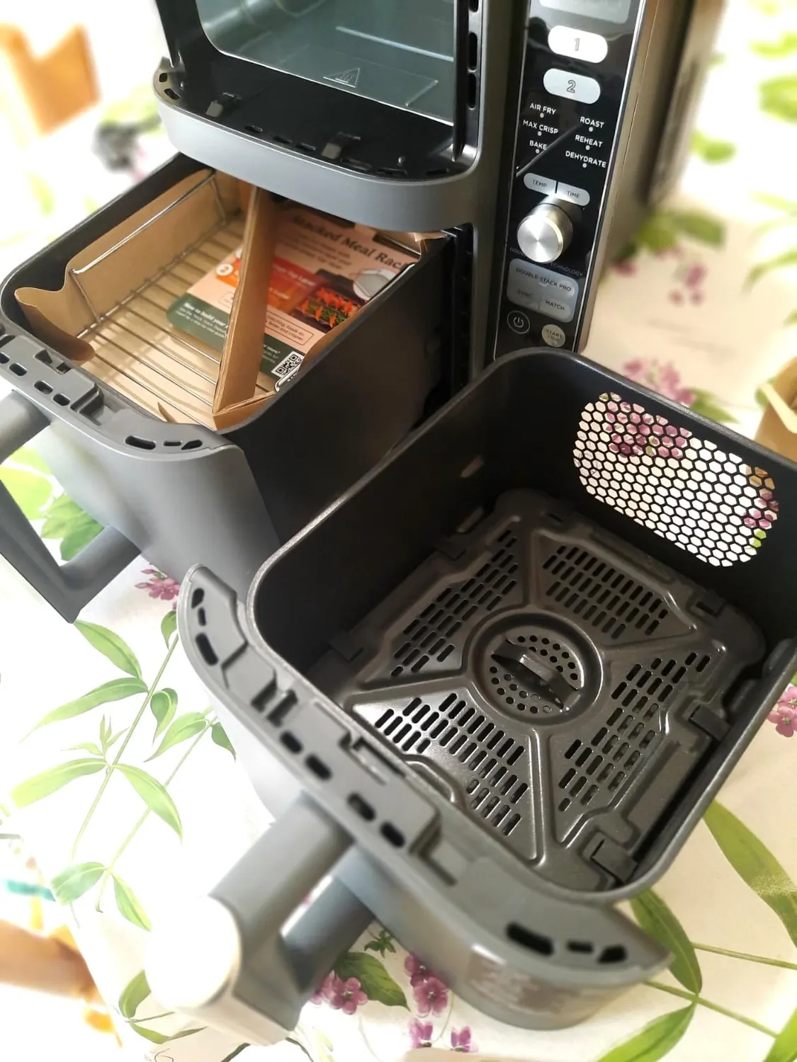 Ninja Double Stack Heißluftfritteuse 7,6L Schwarz 6 Portionen