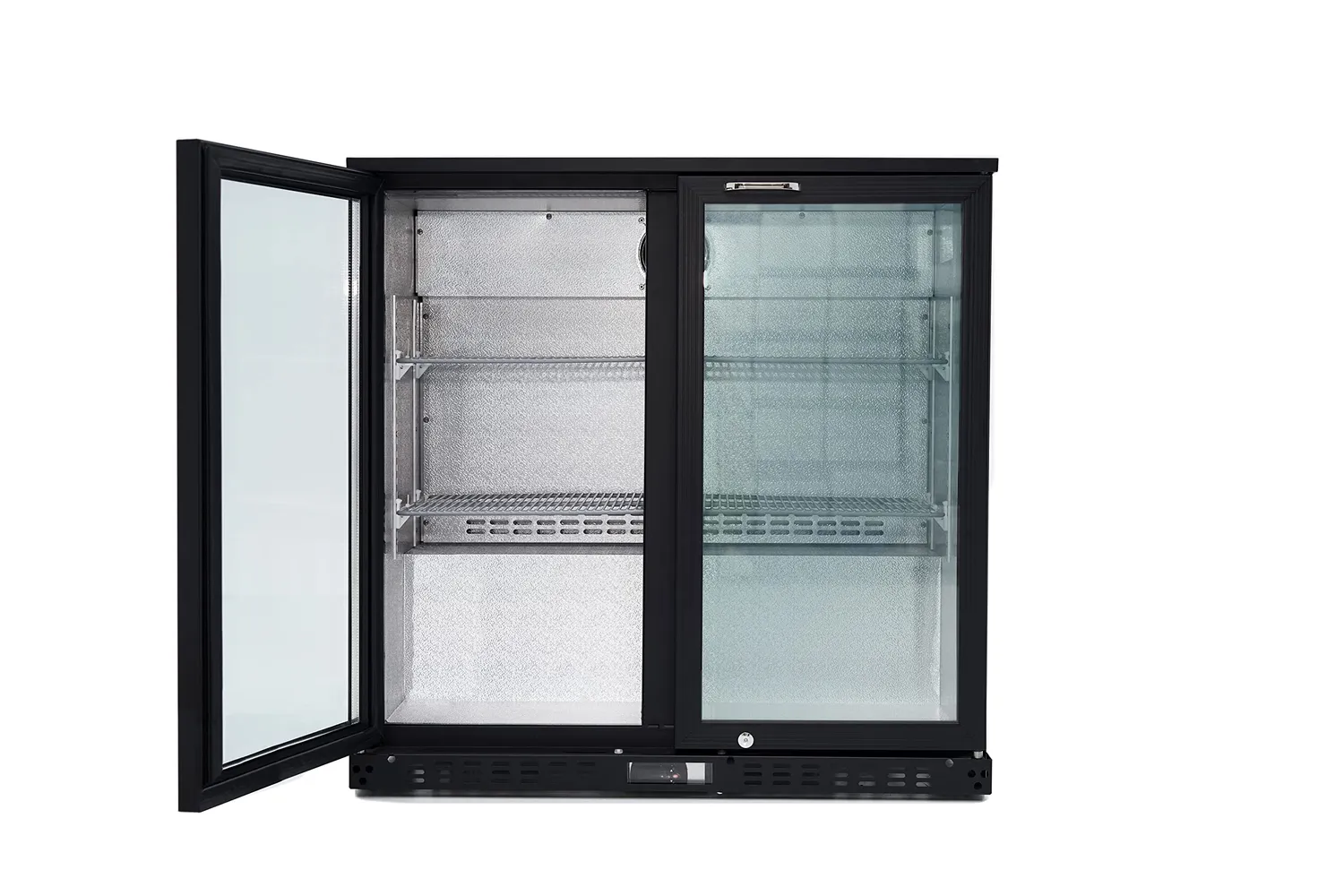 GastroHero ECO 208 Barkühlschrank 218 L schwarz Klapptür