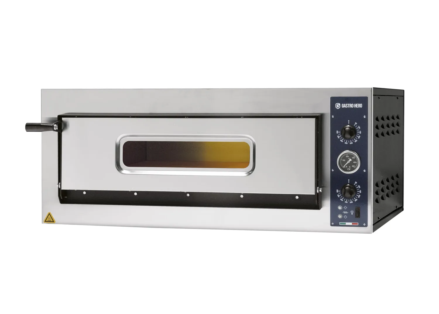 GastroHero PROFI PLUS Pizzaofen 4x36 cm Vollschamott