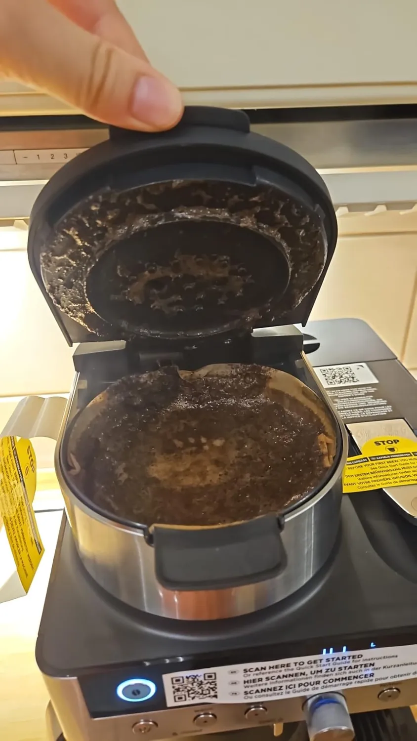 Ninja Prestige 2-in-1 Kaffeemaschine Grau-Metall 1,8 l Milchaufschäumer