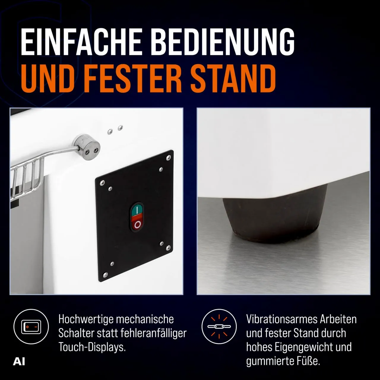 GastroHero AT30-F Teigknetmaschine 30 L 12 kg Edelstahl