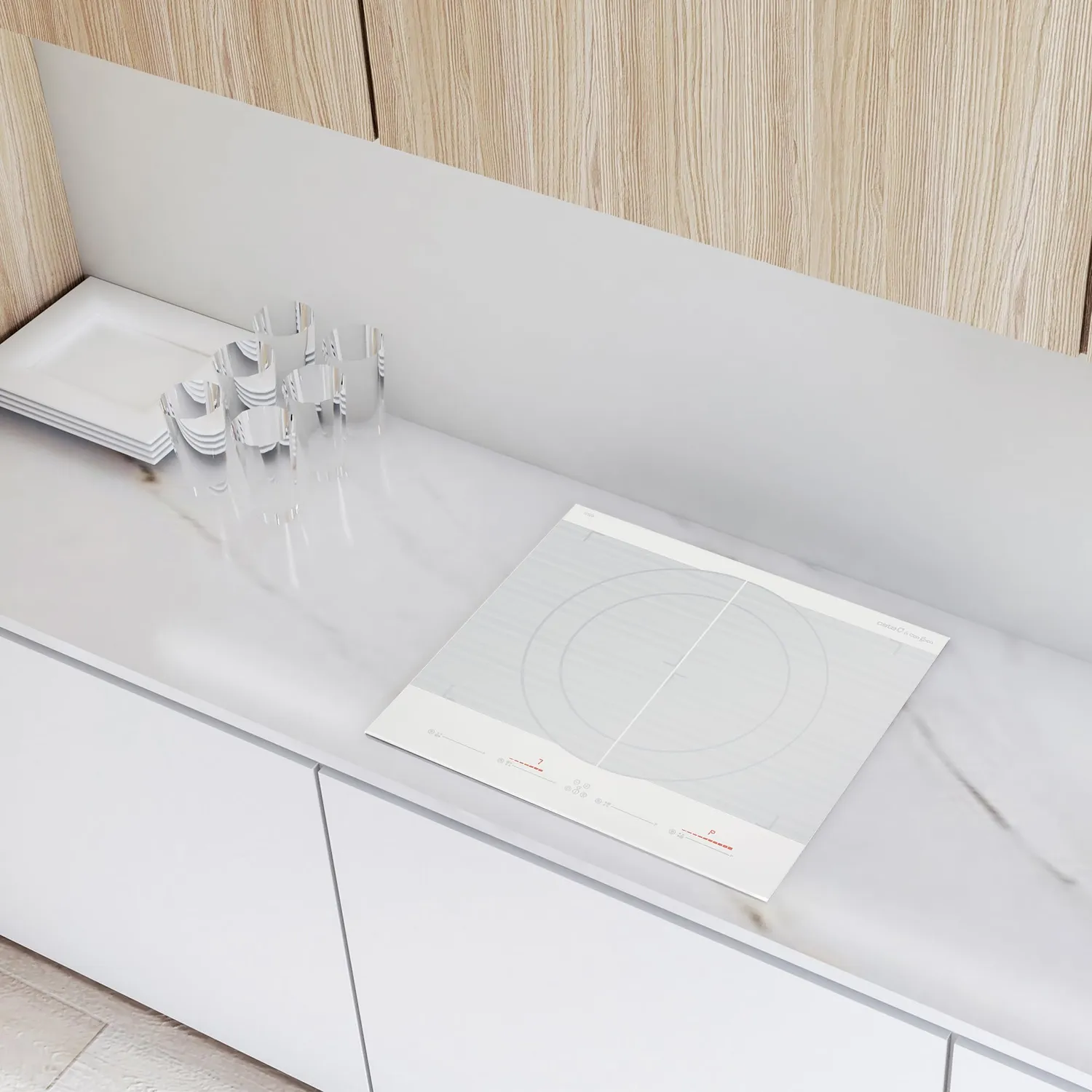 CATA Giga 600 WH Induktionskochfeld weiß 4 Zonen