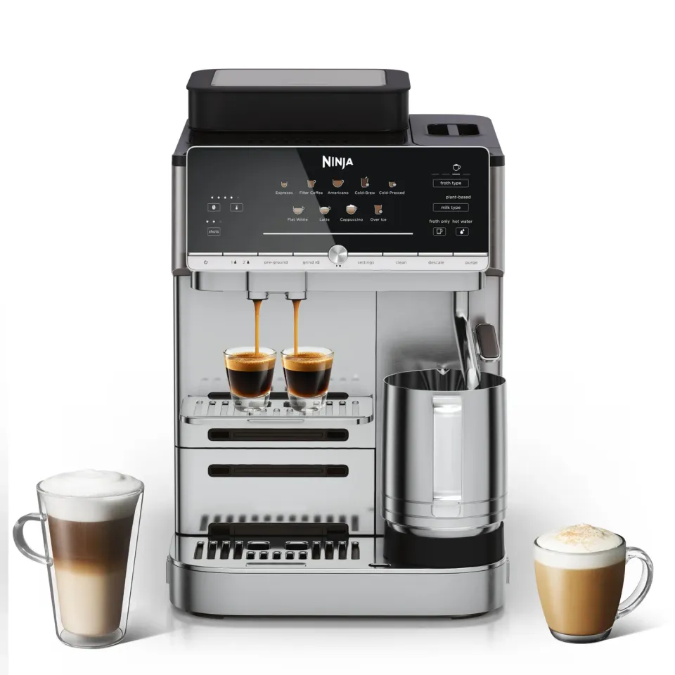 Ninja AutoBarista Kaffeevollautomat Silber 10 Programme