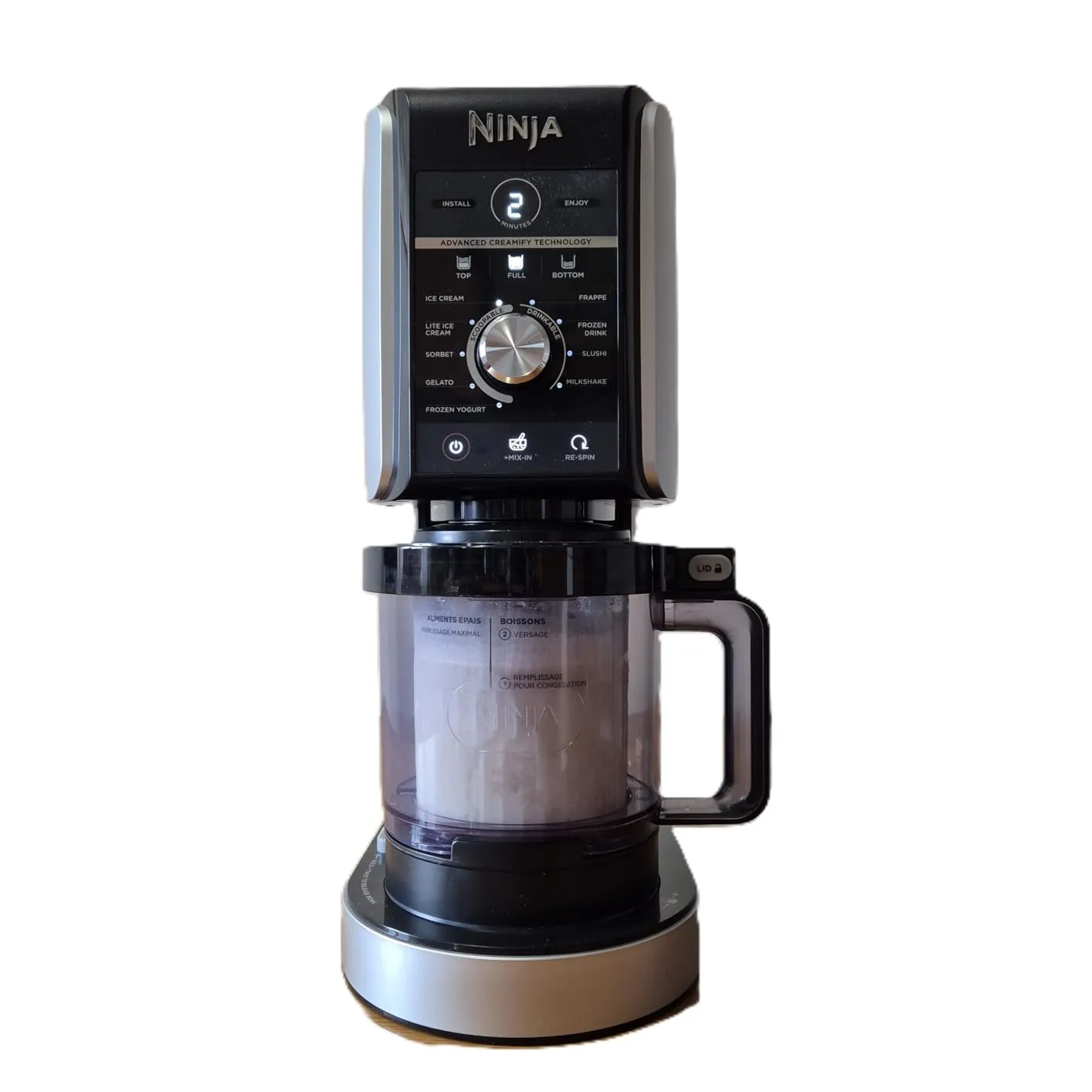 Ninja CREAMi Deluxe Eismaschine Silber 2x 710 ml 10-in-1
