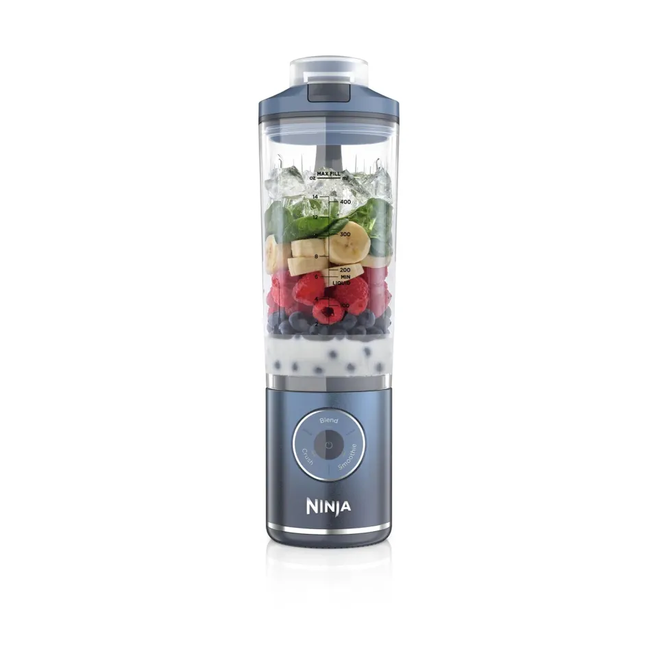 Ninja Blast Max Mixer 570ml Marineblau Akku USB Smoothie Maker