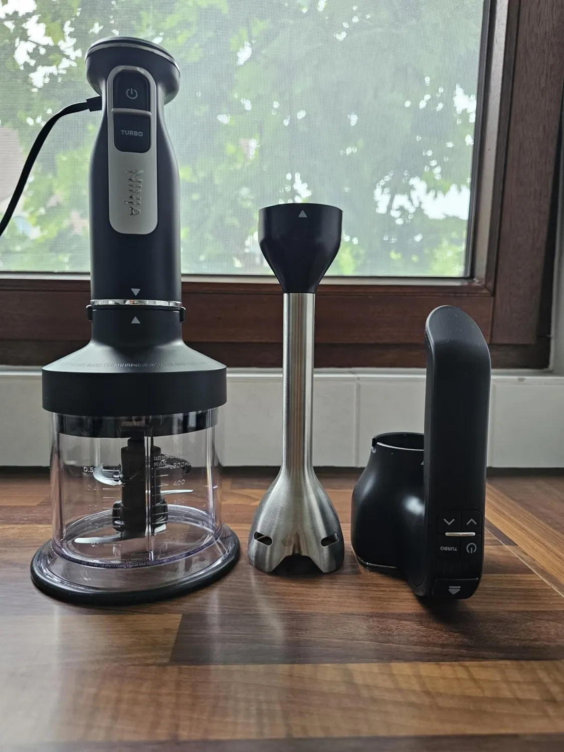 Ninja Foodi 3-in-1 Stabmixer CI100EU 850W Schwarz mit Zerkleinerer