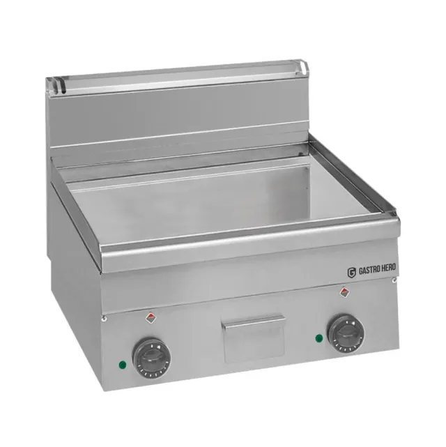 GastroHero 66-60/60 Grillplatte glatt verchromt Tischgerät