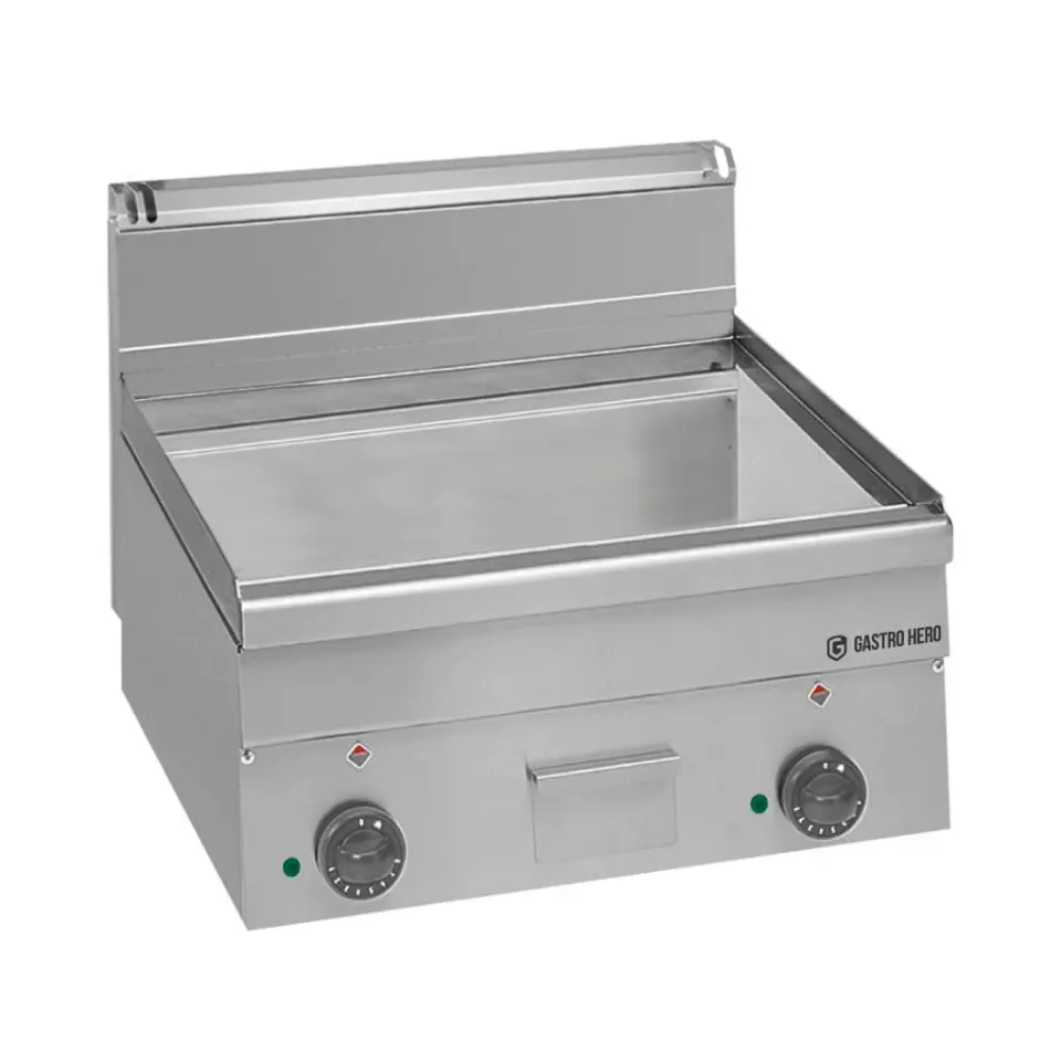 GastroHero 66-60/60 Grillplatte glatt verchromt Tischgerät