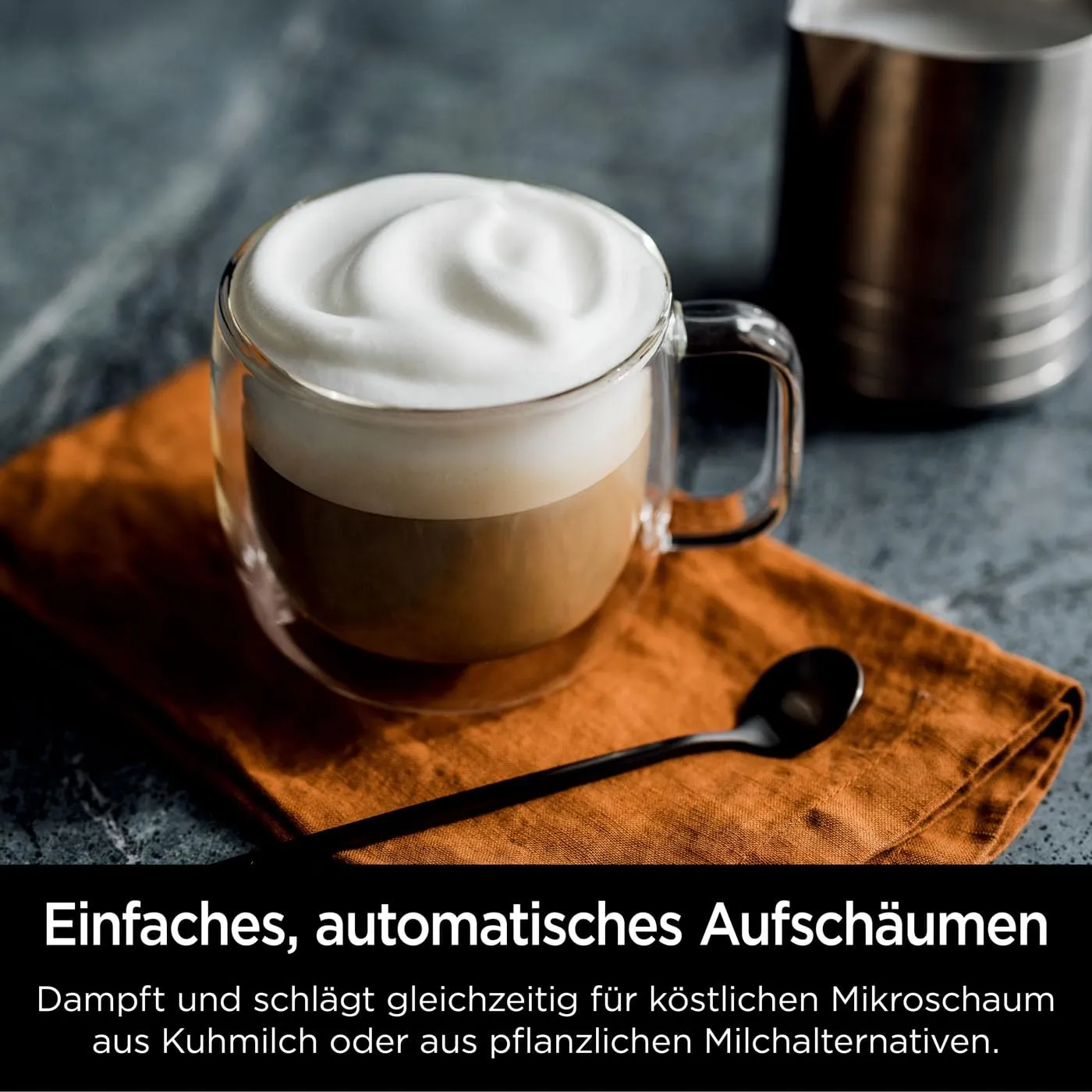 Ninja Luxe Essential Kaffeemaschine Silber 2-in-1 Mahlwerk