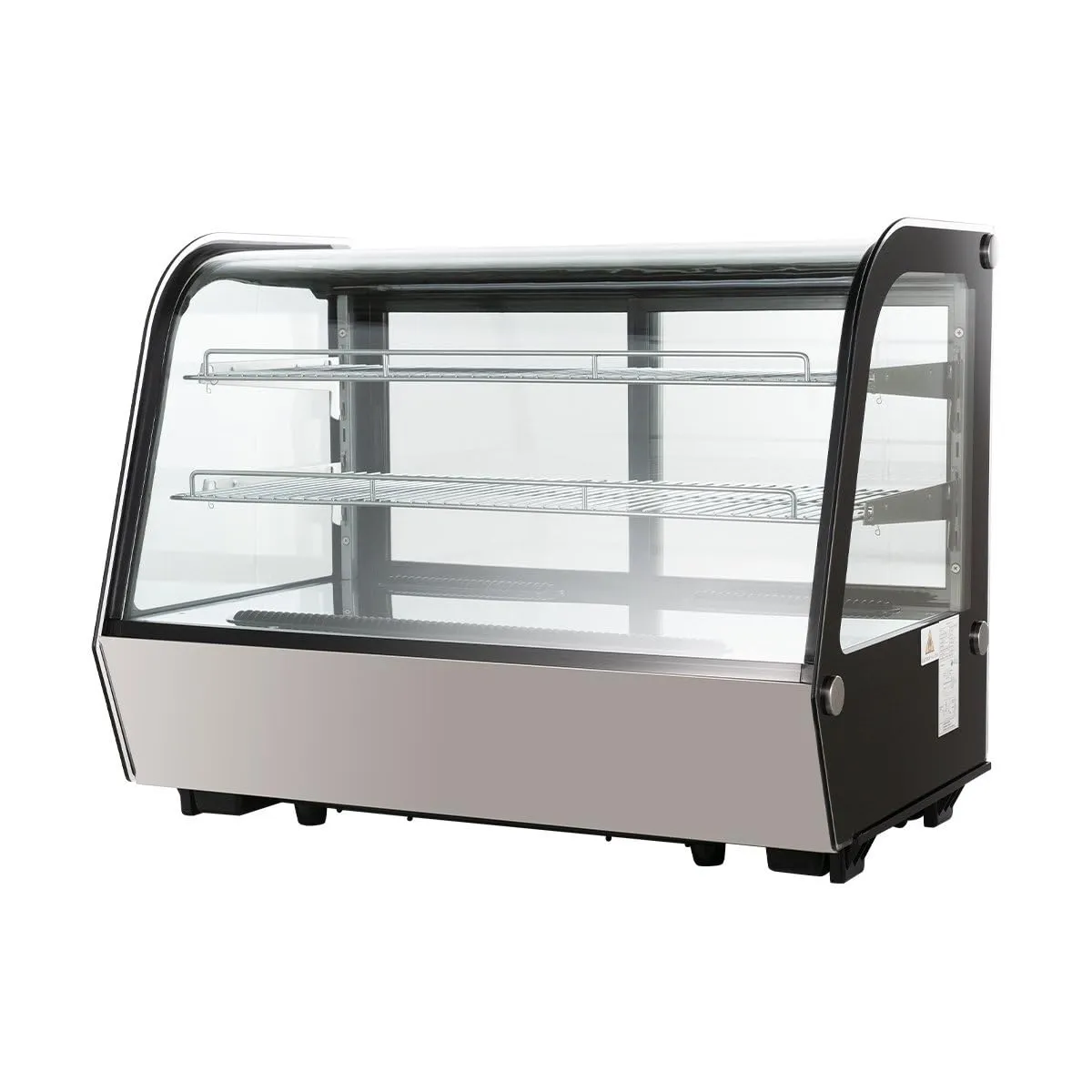 GastroHero KV-160 Kühlvitrine 160L schwarz