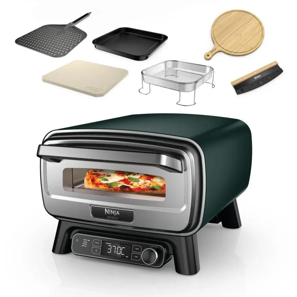 Ninja Artisan Pizzaofen 4-in-1 Grün 30 cm Bundle