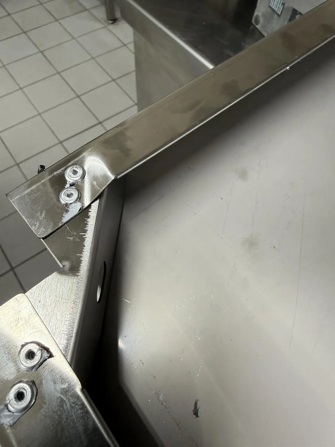 GastroHero Arbeitstisch Edelstahl 100x60 ohne Aufkantung