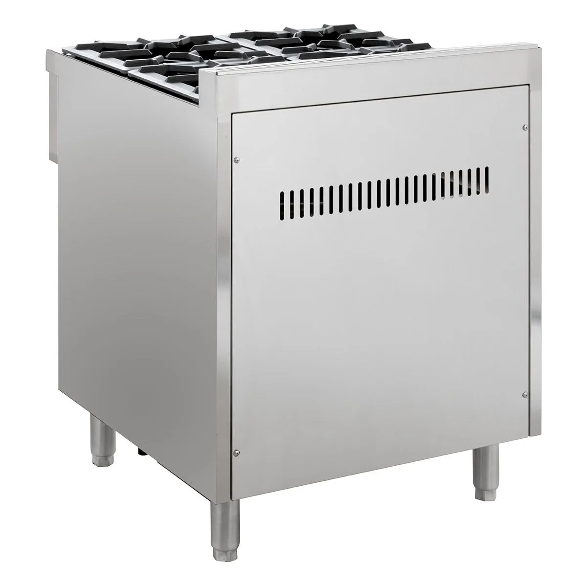 GastroHero GHBO4B Gasherd 4 Brenner 28,8 kW Edelstahl
