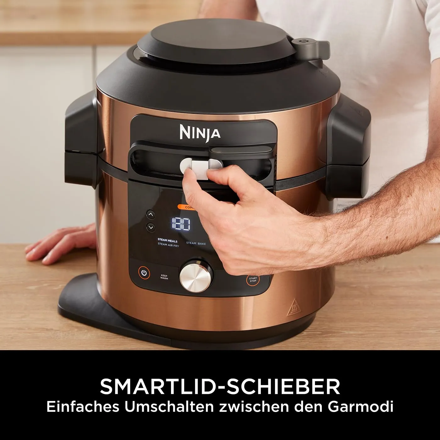 Ninja Foodi MAX OL650EUCP Multikocher 7,5L Kupfer 12-in-1