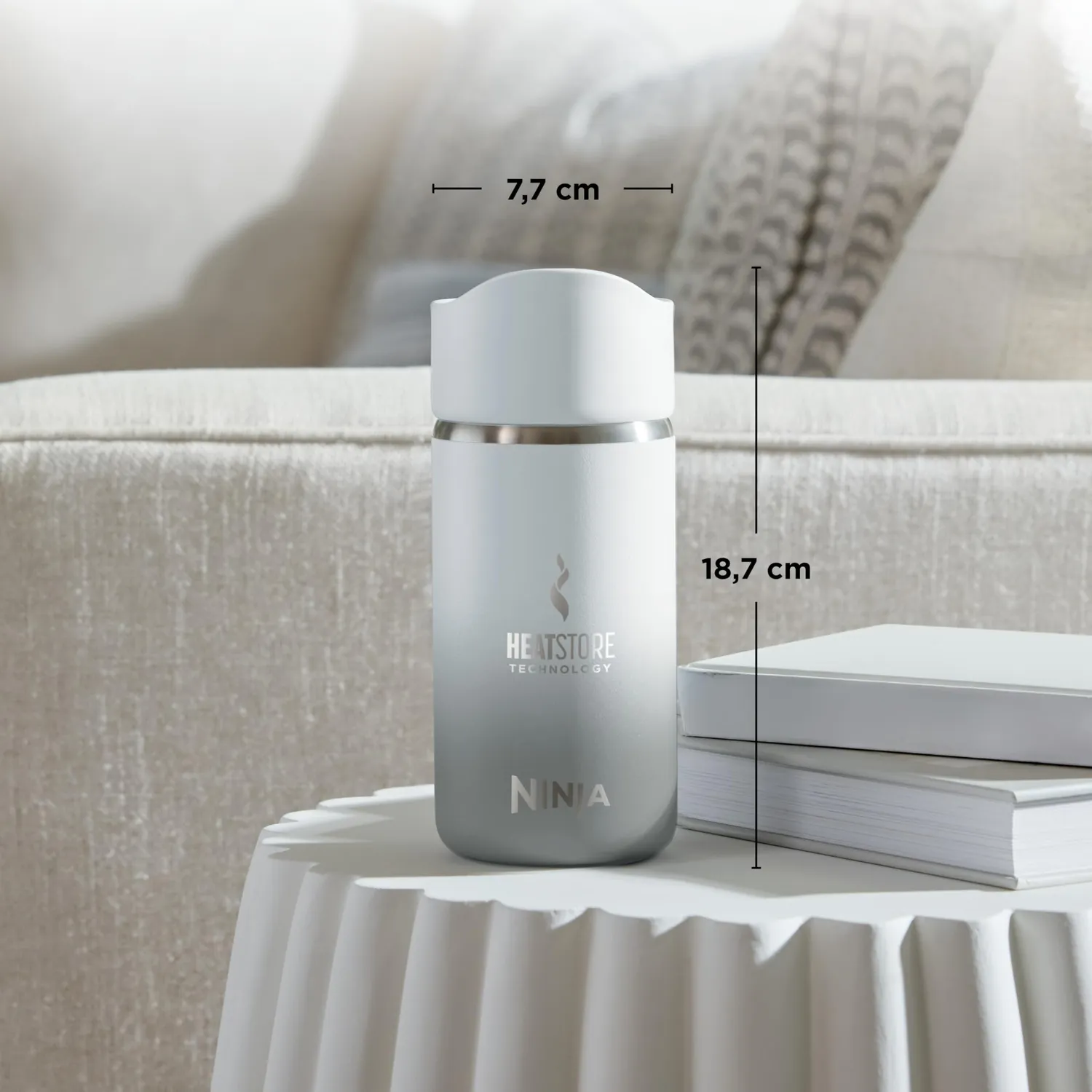 Ninja Sip Perfect DW1203EUUKWH Trinkflasche 300 ml Weiß trinkfertig