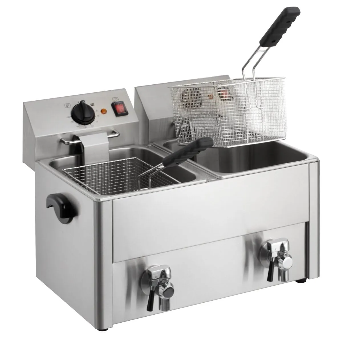 GastroHero EF-ECO10_10A Doppelfritteuse 2x10L Edelstahl