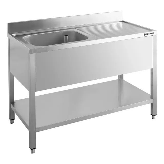 GastroHero ECO Spültisch 100x60 Becken links Edelstahl