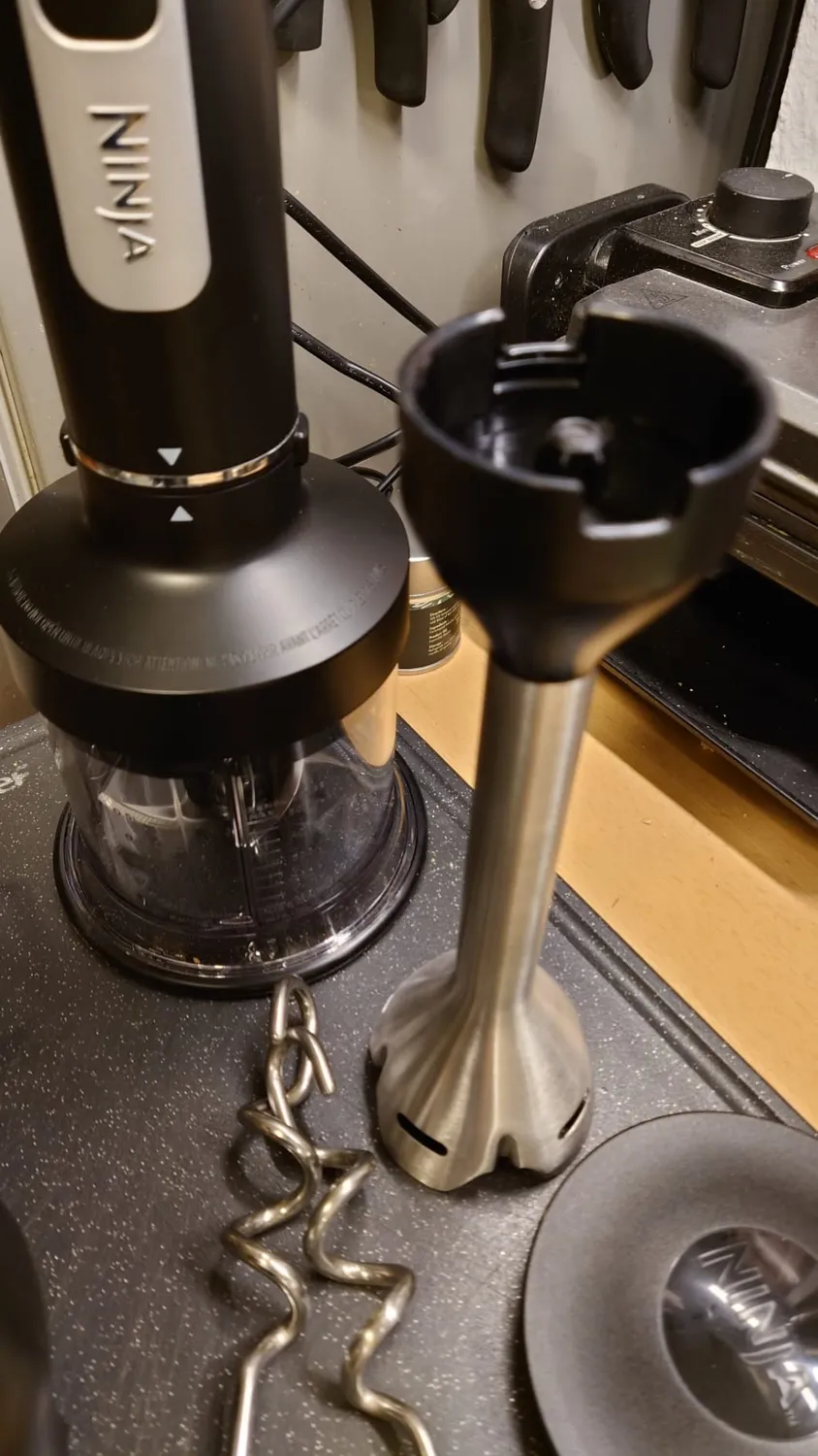 Ninja Foodi 3-in-1 Stabmixer CI100EU 850W Schwarz mit Zerkleinerer