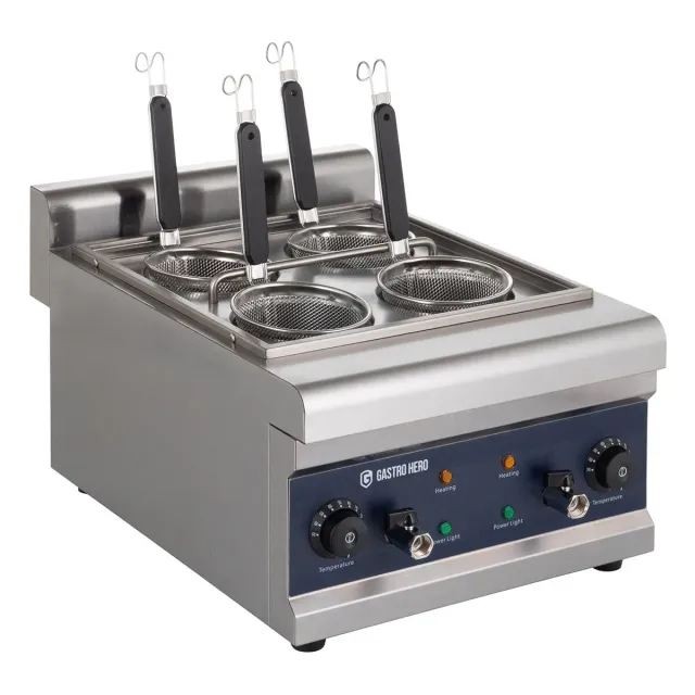 GastroHero ENK4 Nudelkocher 4 Siebe 16,5 L Edelstahl