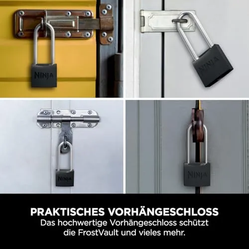 Ninja FrostVault Perfect-Fit Vorhängeschloss 2er Schwarz