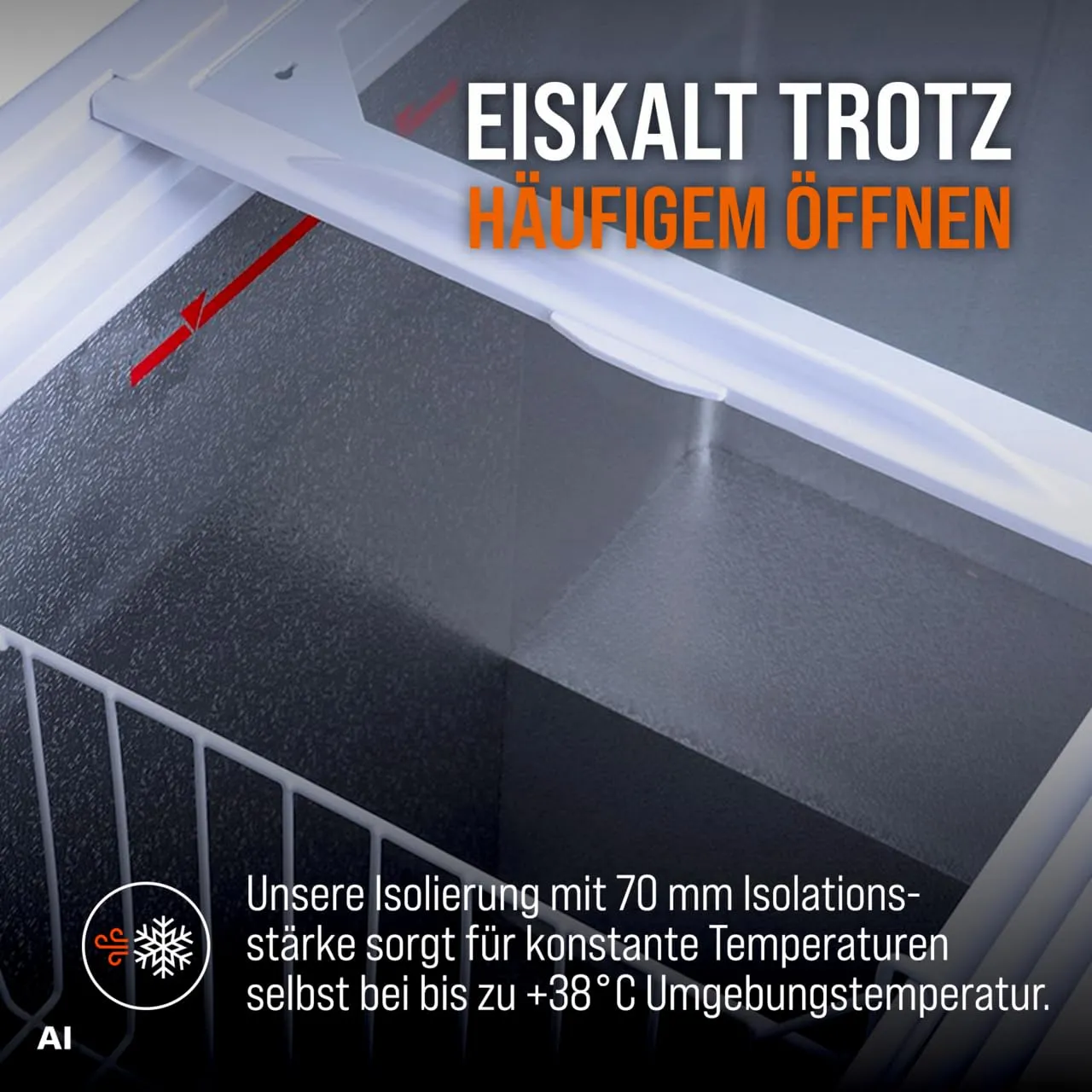GastroHero ECO 200 Gefriertruhe 197L -18 bis -22°C