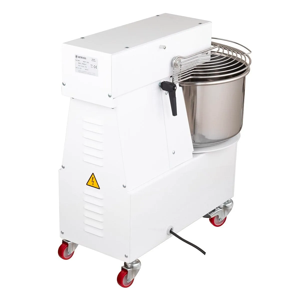 GastroHero PROFI Spiralkneter 22L 230V Rollen Kopf variabel