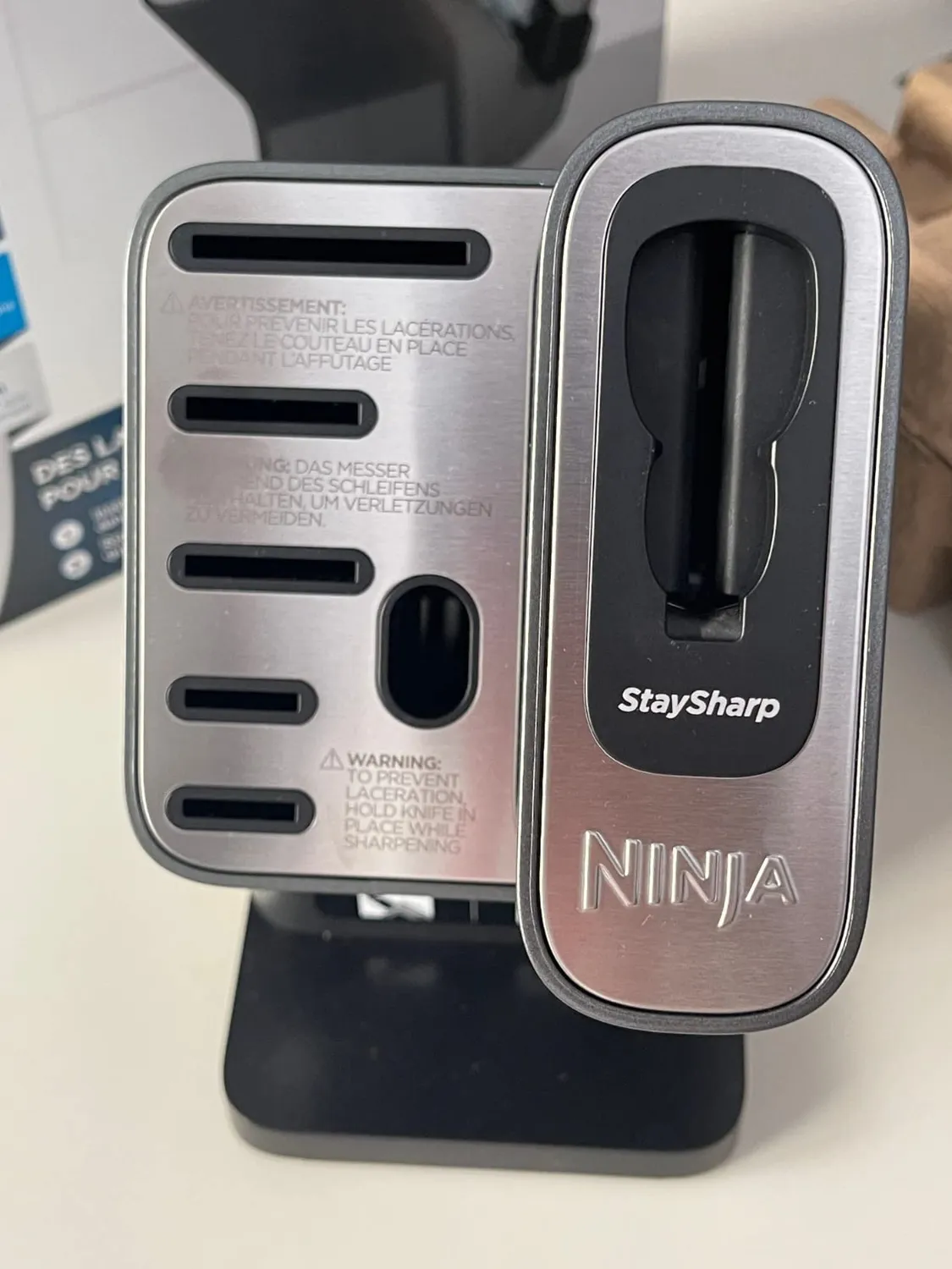 Ninja Foodi StaySharp Messerblock 6-tlg schwarz Edelstahl
