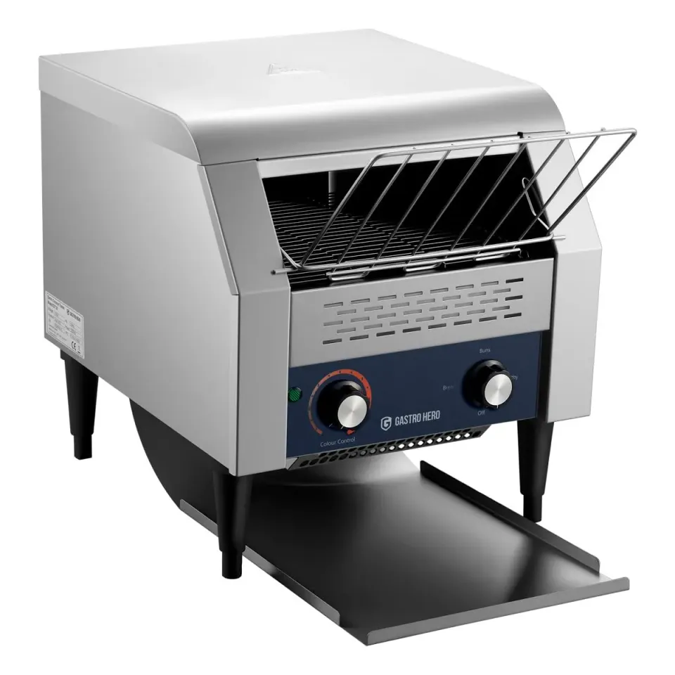 GastroHero EDT130 Durchlauftoaster 130 Scheiben Edelstahl