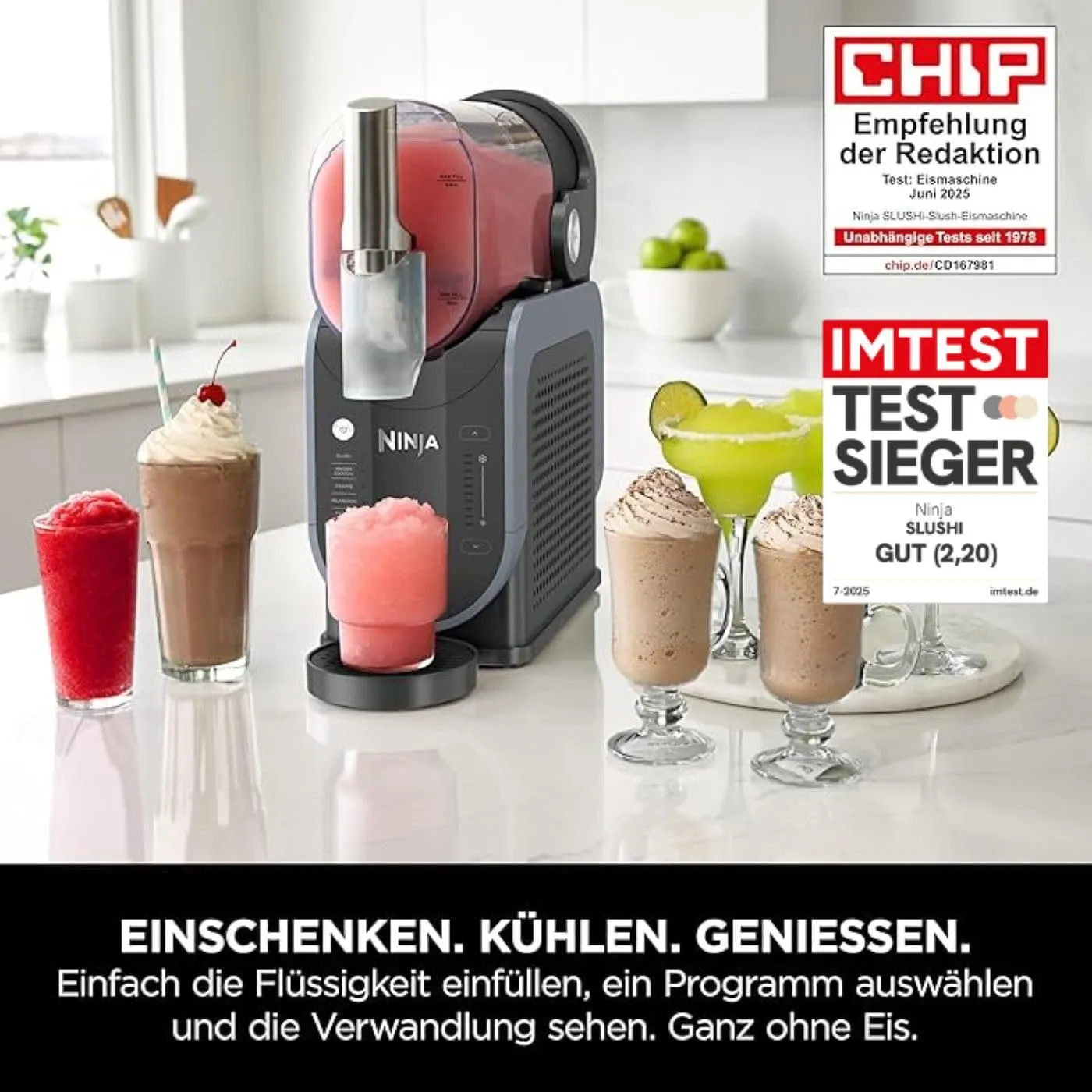 Ninja SLUSHi FS301EUPK Slush-Eismaschine 1,9L Rosa 5 Programme