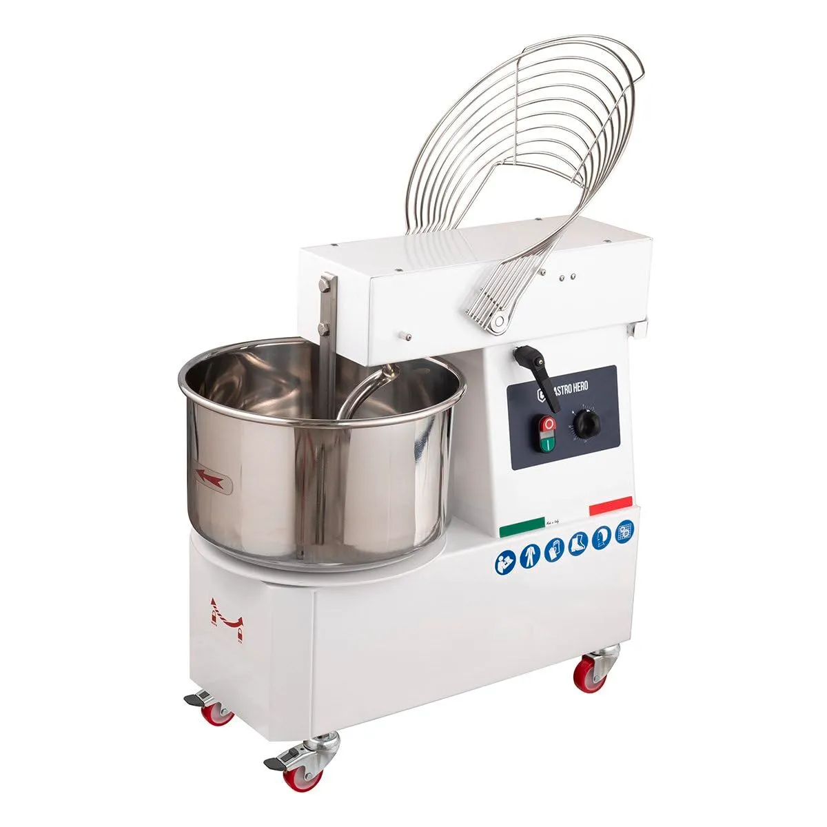 GastroHero PROFI Spiralkneter 22L 230V Rollen Kopf variabel