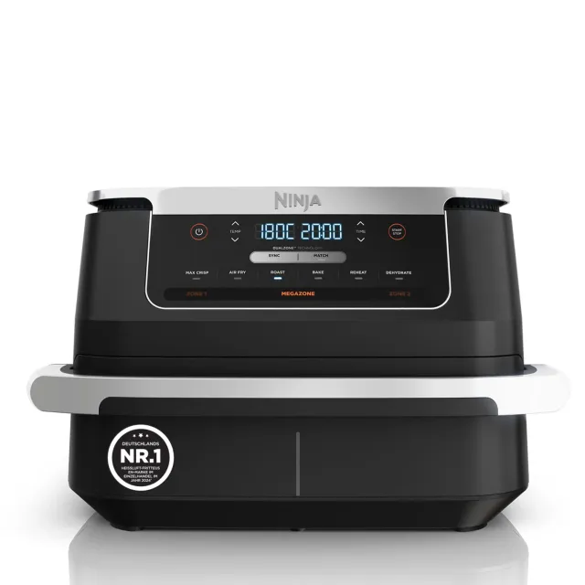 Ninja FlexDrawer Heißluftfritteuse 6,6 L schwarz 6-in-1 Dual