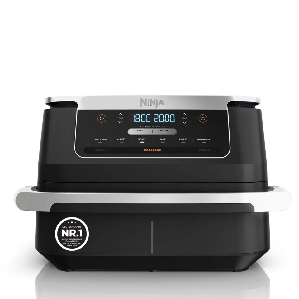 Ninja FlexDrawer Heißluftfritteuse 6,6 L schwarz 6-in-1 Dual