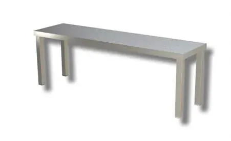 GastroHero Eco Aufsatzbord 14x35 Edelstahl einfach