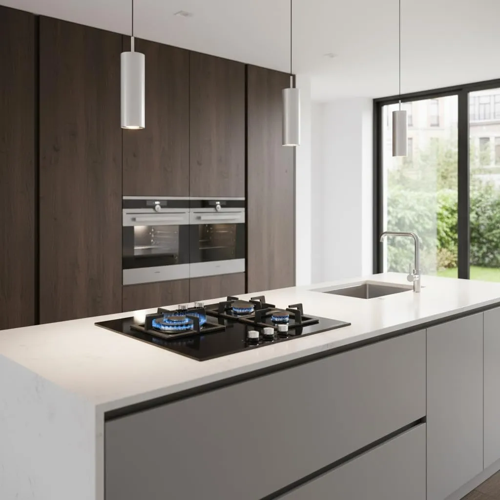 CATA SCI 6021 BK Gaskochfeld 59cm 3-flammig Glas