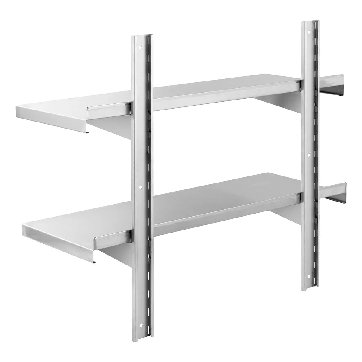 GastroHero Wandregal doppelt Wandbord 100x30 Edelstahl
