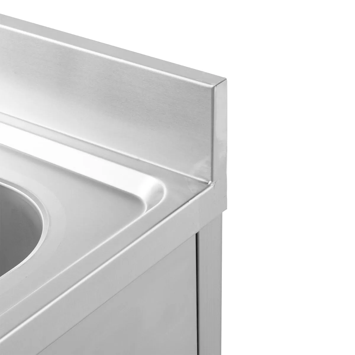 GastroHero ECO Spültisch 100x60 Becken rechts Edelstahl
