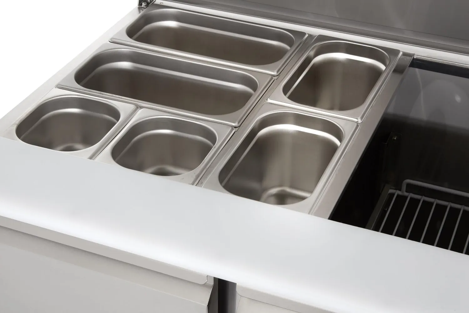 GastroHero Saladette ECO SH900 240L Edelstahl 2-türig