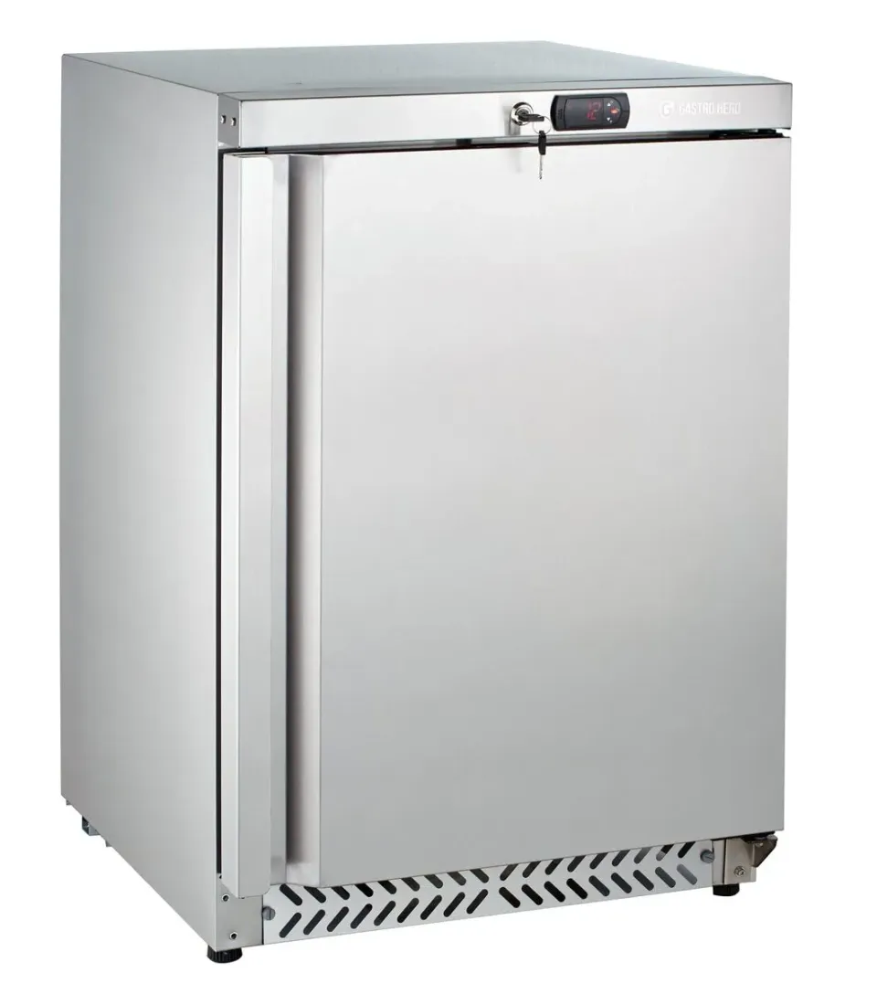 GastroHero SFH20S Tiefkühlschrank 170 Liter Edelstahl