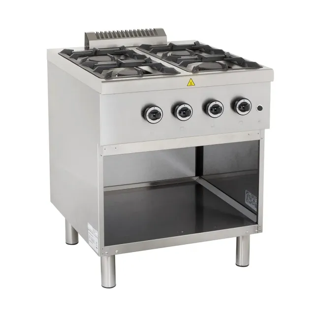GastroHero Ecoline Plus 700 Gasherd 4-flammig 19 kW offen