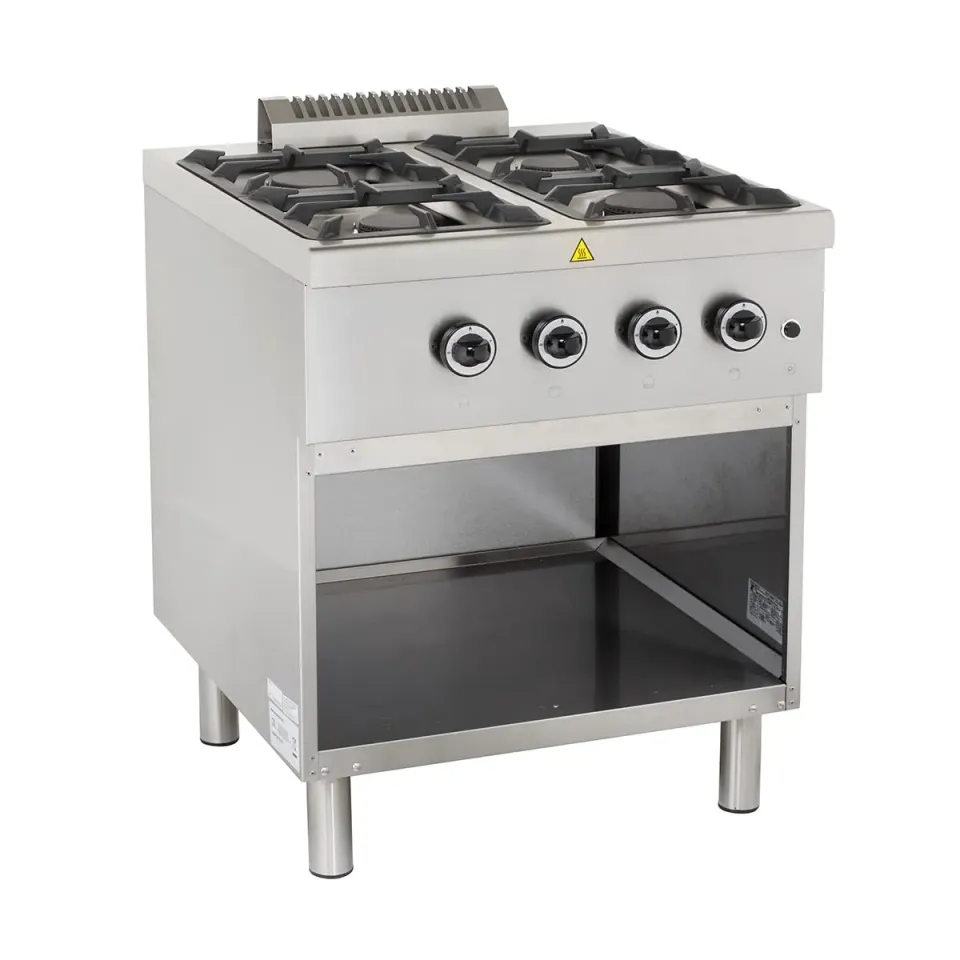 GastroHero Ecoline Plus 700 Gasherd 4-flammig 19 kW offen