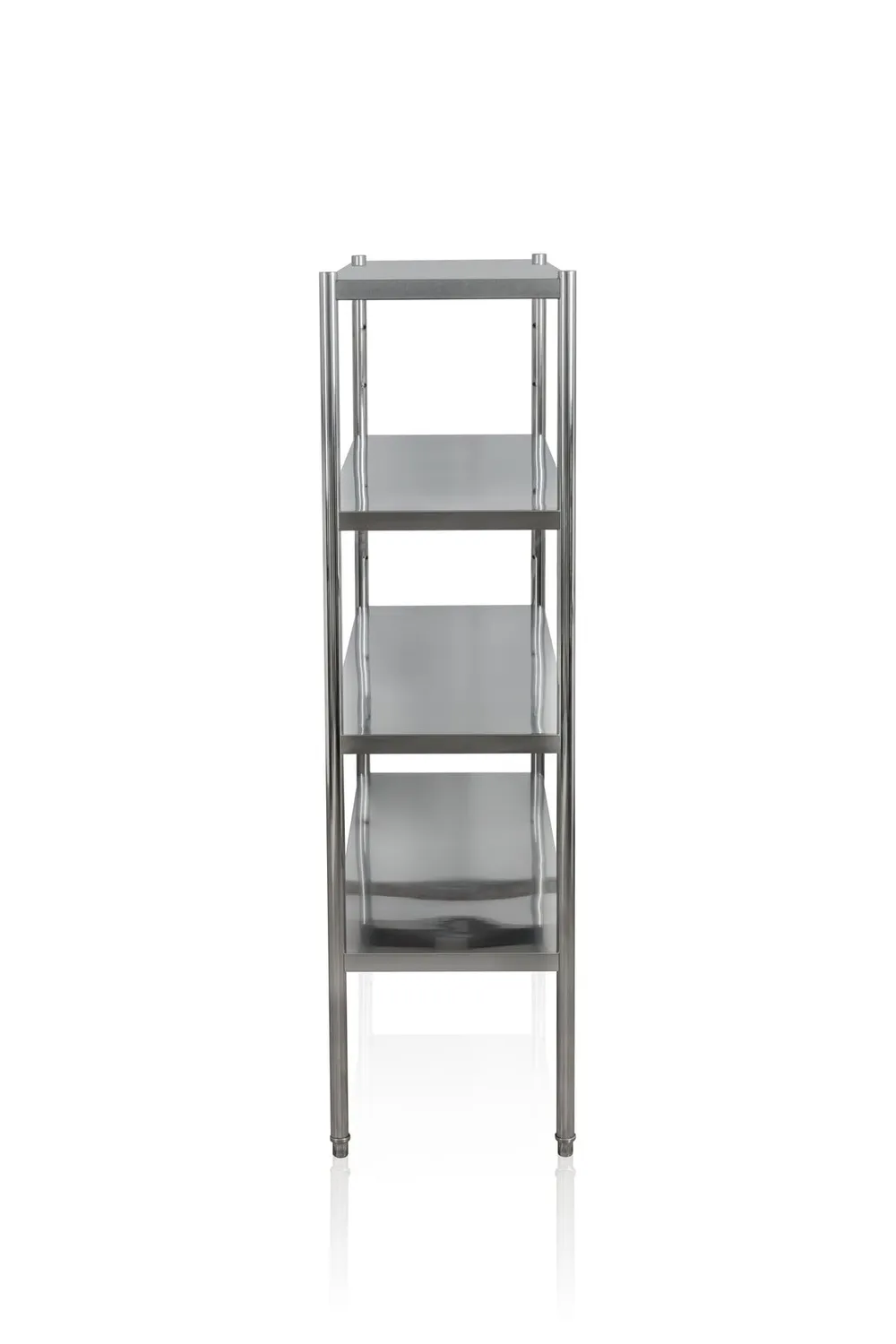 GastroHero RR-BASIC1250 Edelstahlregal 120x50x180 4 Böden