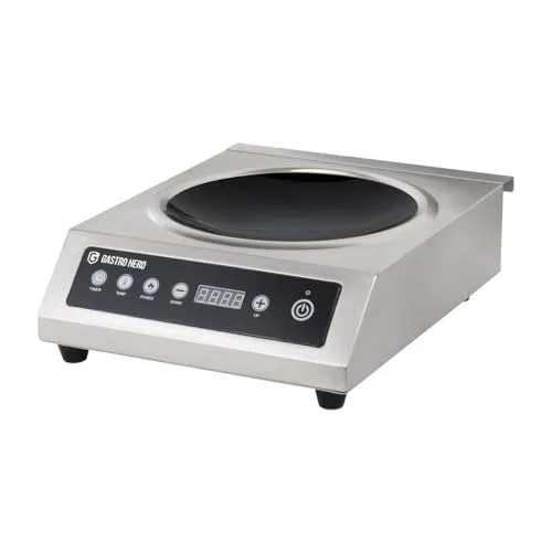 GastroHero Wok Induktionskochfeld 3500 W 260 mm Touch