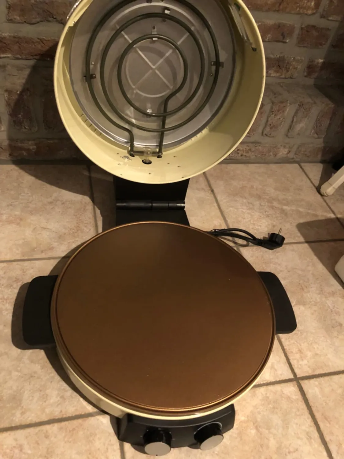 HOMELUX Pizzaofen 2800W Elektro Steinofen 40cm 400°C