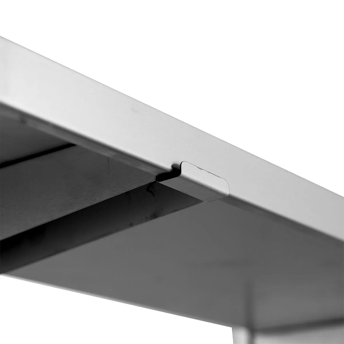 GastroHero Wandregal doppelt Wandbord 100x30 Edelstahl
