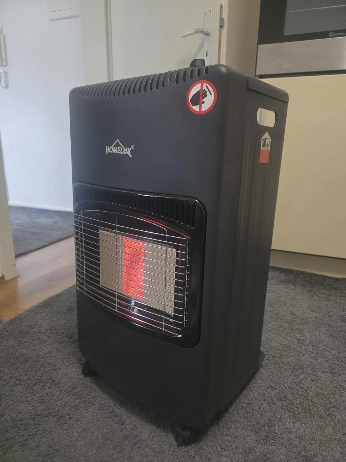 HOMELUX 4200 W Gasheizung Innenraum 82 m³ 3-stufig