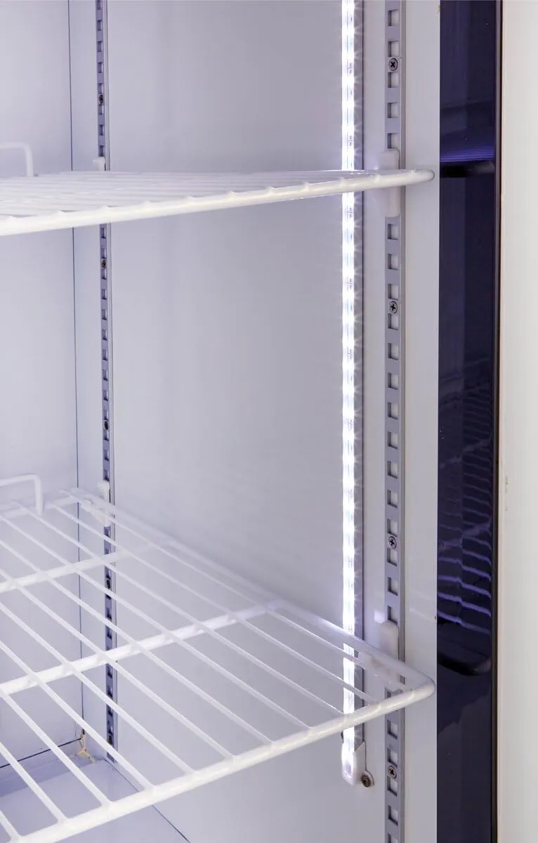 GastroHero Eco 590 Lagerkühlschrank Glastür 590 Liter