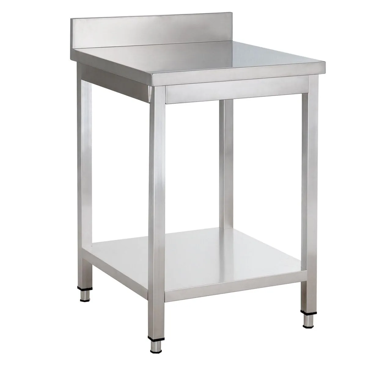 GastroHero Arbeitstisch Edelstahl 100x60 ohne Aufkantung